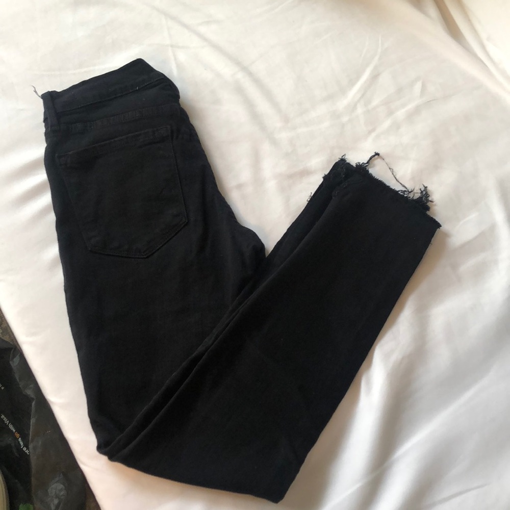 Frame Le Skinny de Jeanne Stagger Hem - black